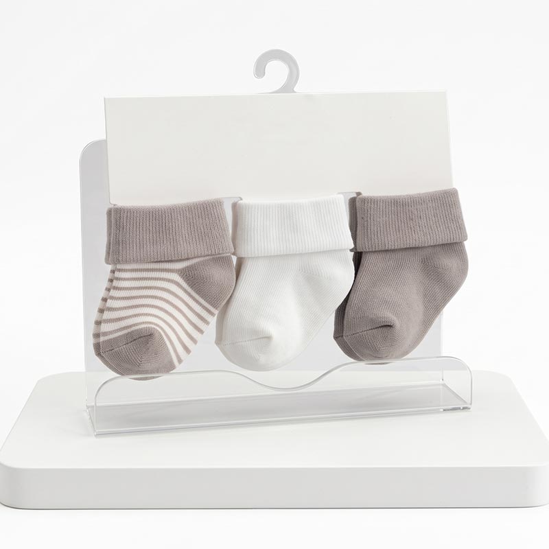 3 Pair Baby Socks (0-3m)