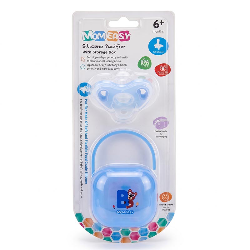 Silicone Pacifier with Safety Box 6m+